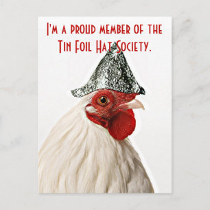 cartão postal com frango