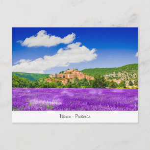 Cartão postal com lavanda na Proveniência do Ban