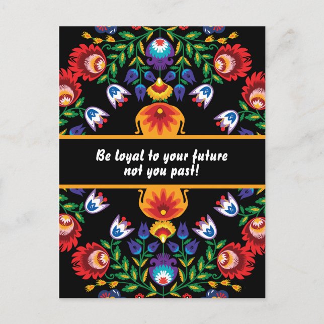 Cartão Postal Com motivação Incrível Folk Wycinanki (Frente)