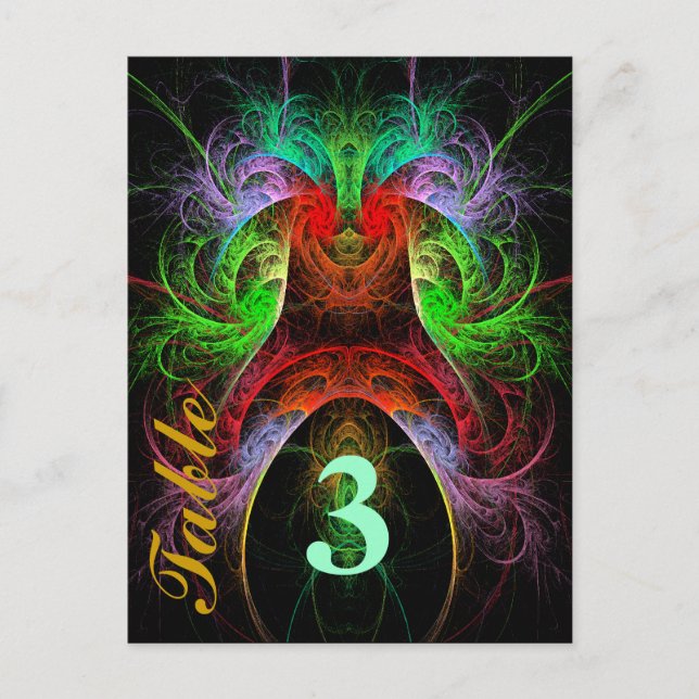 Cartão postal com número de tabela carnaval (Frente)