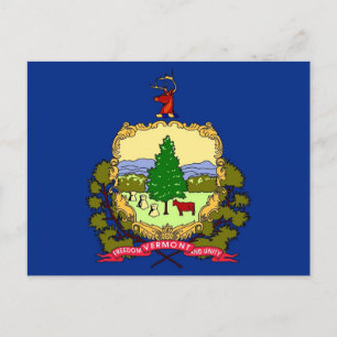 Cartão postal com pavilhão do Estado de Vermont 