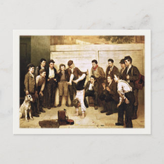 Cartão postal com pintura de John George Brown