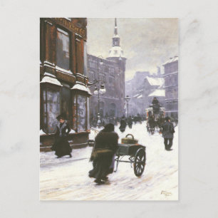 Cartão postal com pintura de Paul Gustave Fischer