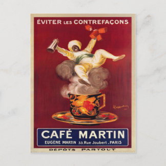 Cartão Postal Com Poster De Anúncio Vintage