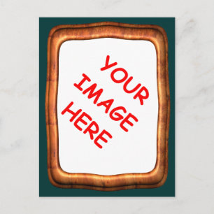 cartão postal com quadro para a sua fotografia