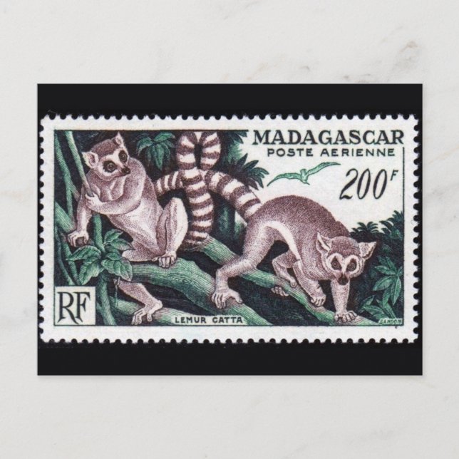 Cartão postal com selo gravado antigo (Frente)