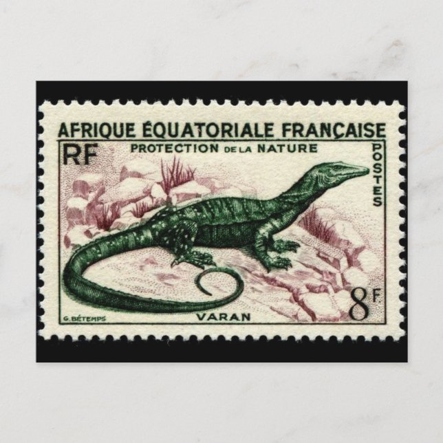 Cartão Postal com Selo Gravado Antigo (Frente)