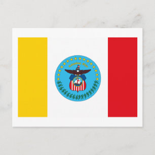 Cartão postal com Sinalizador de Colombo Ohio