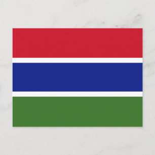 Cartão postal com Sinalizador Gambia