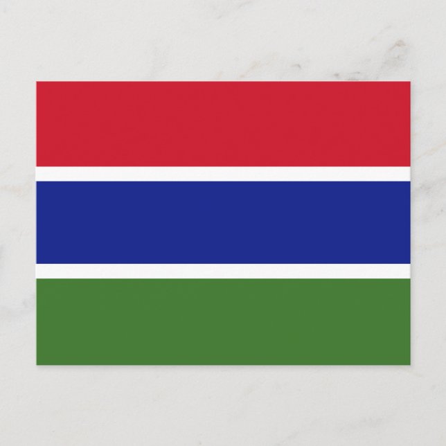 Cartão postal com Sinalizador Gambia (Frente)