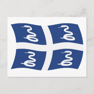 Cartão postal com Sinalizador Martinique