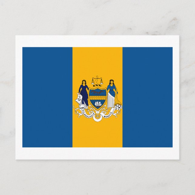 Cartão postal com Sinalizador Philadelphia (Frente)