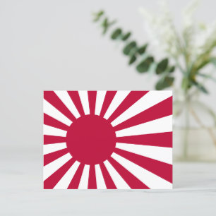 Cartão postal com Sinalizador Sun Ascensão do Japã