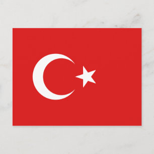 Cartão postal com Sinalizador Turquia