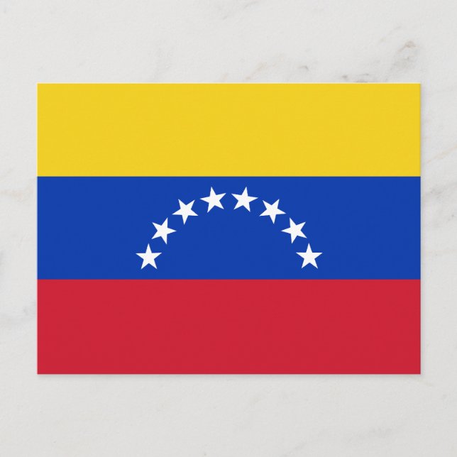 Cartão postal com Sinalizador Venezuela (Frente)