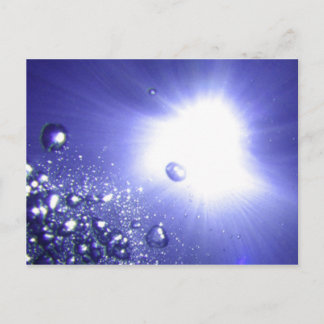 Cartão postal com sol radiante