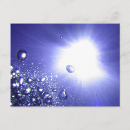 Cartão postal com sol radiante