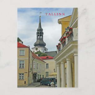 cartão postal com vista da Cidade Velha de Tallinn