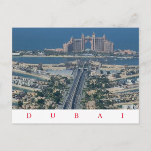 Cartão postal com vista Dubai Palm Jumeirah
