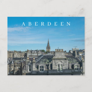 cartão postal com vista panorâmica de Aberdeen