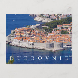 Cartão postal com vista panorâmica Dubrovnik