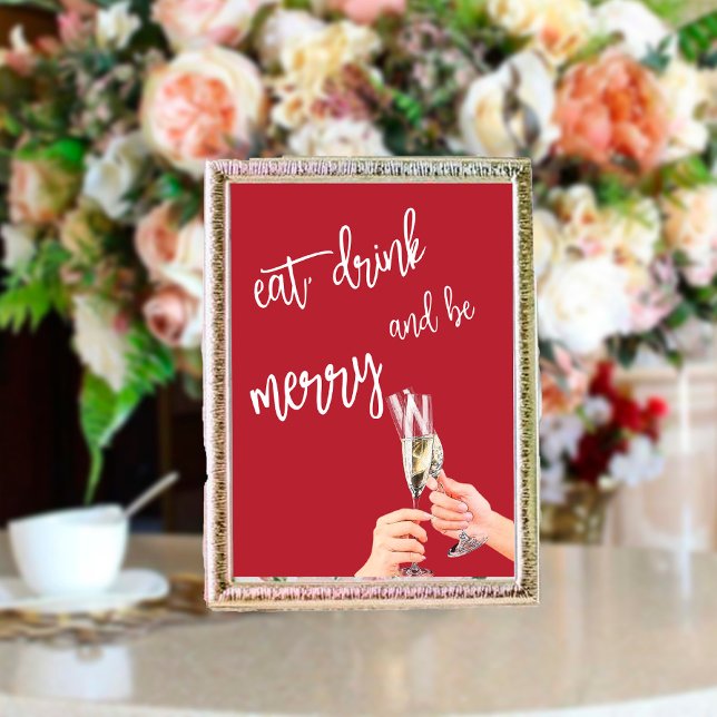 Cartão Postal Coma, Beba e Seja Feliz Natal (Criador carregado)