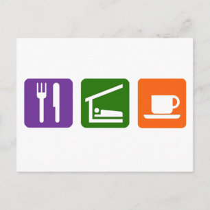 Cartão Postal Coma Café De Sono