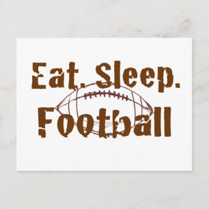 Cartão Postal Coma.Dormir.Futebol 08