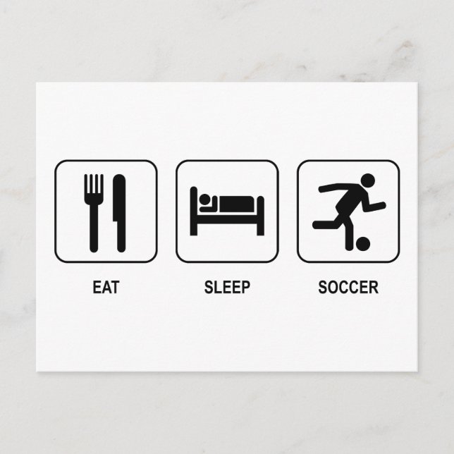 Cartão Postal Coma o futebol do sono (Frente)