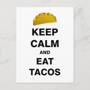 Cartão Postal Coma Tacos