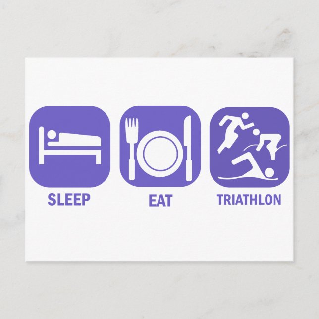 Cartão Postal Coma Triathlon Sleep (Frente)