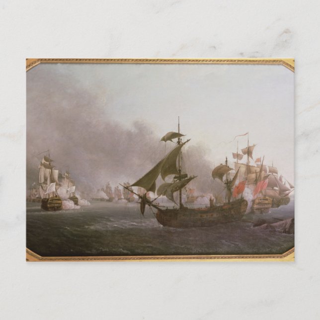 Cartão Postal Combate Naval da Ilha de Granada (Frente)