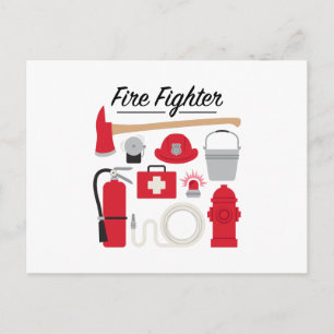 Cartão Postal Combatente de Fogo