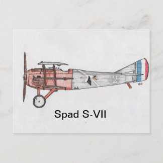 Cartão Postal Combatente S-VII Spad WW1