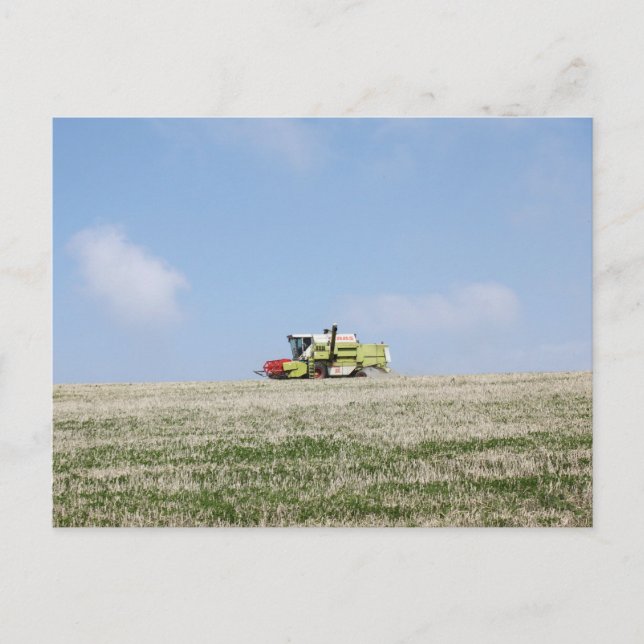 Cartão Postal Combine Harvester (Frente)