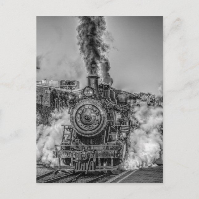Cartão Postal Comboio a vapor (Frente)