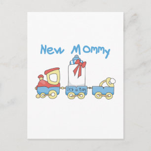 Cartão Postal Comboio de novas Mamães de camisetas e presentes