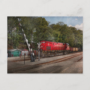 Cartão Postal Comboio - Diesel - Cuidado com a locomotiva