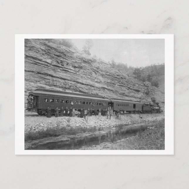 Cartão Postal Comboio em Burlington e Missouri (Frente)