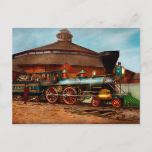 Cartão Postal Comboio - Guerra Civil - General Haupt 1863