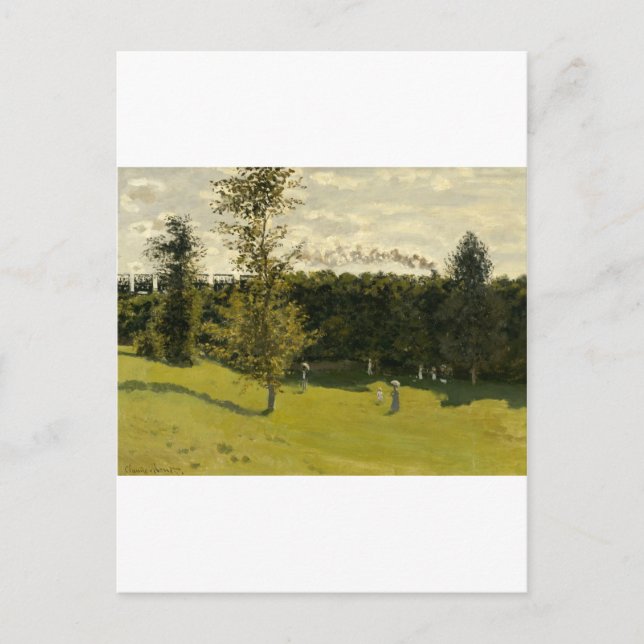 Cartão Postal Comboio no campo (1870) (Frente)