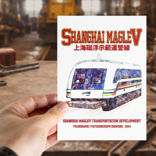 Cartão Postal Comboio Transrápido Xangai Maglev SMT