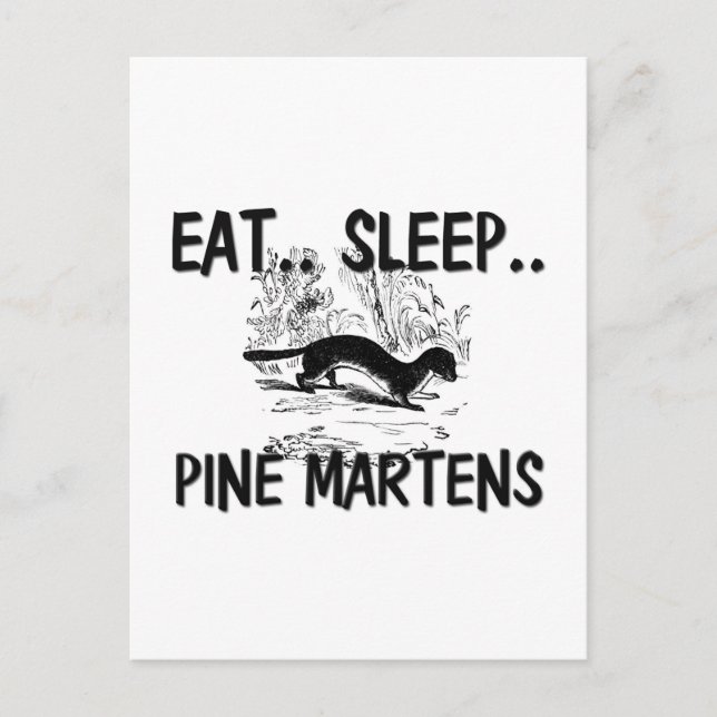 Cartão Postal Come Sleep PINE MARTENS (Frente)