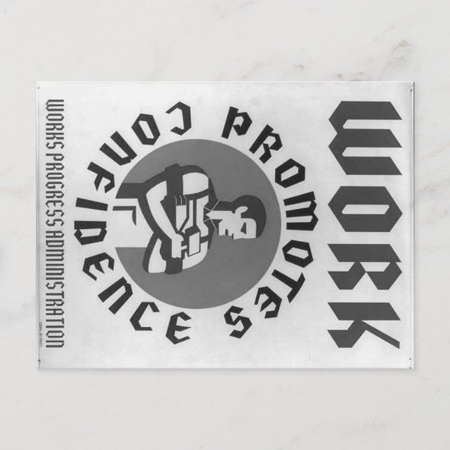 Cartão Postal Comece a trabalhar (Frente)