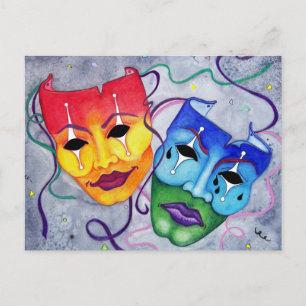 Cartão Postal Comédia e Tragédia