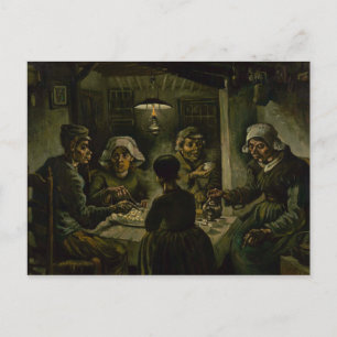 Cartão Postal Comedores de batata por Vincent Van Gogh