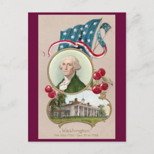 Cartão Postal Comemorando George Washington