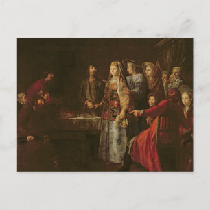 Cartão Postal Comemorando o acordo do casamento, 1777