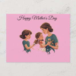 Cartão Postal Comemorando o Dia das Mães