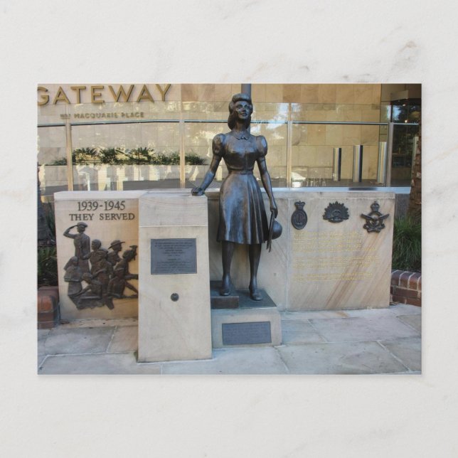 Cartão Postal Comemorativo das Mulheres que Servir (Frente)